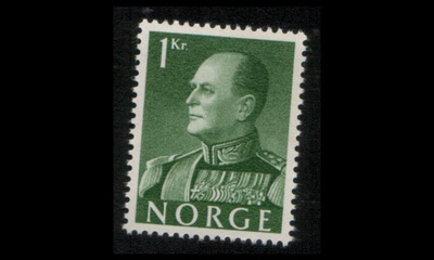 Norja 428y ** Olav V 1 kr Y-paperi (1958)