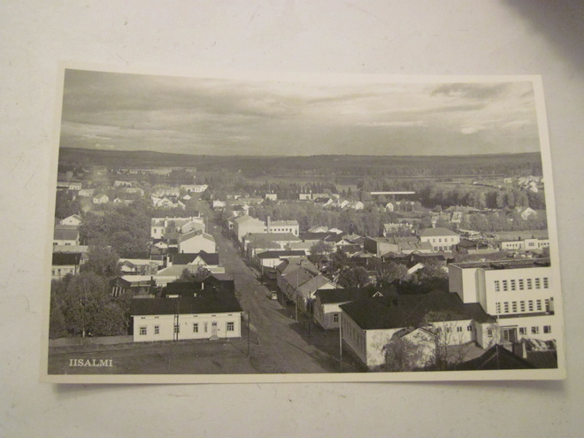 VANHA Postikortti Iisalmi 1950-l Alkup.Mallikappale