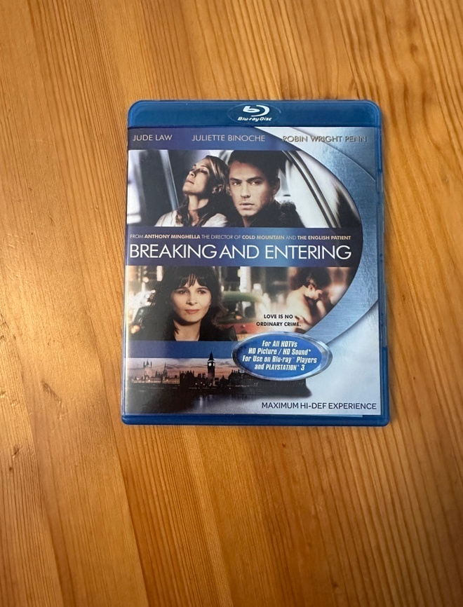 Breaking and entering  Blu-ray