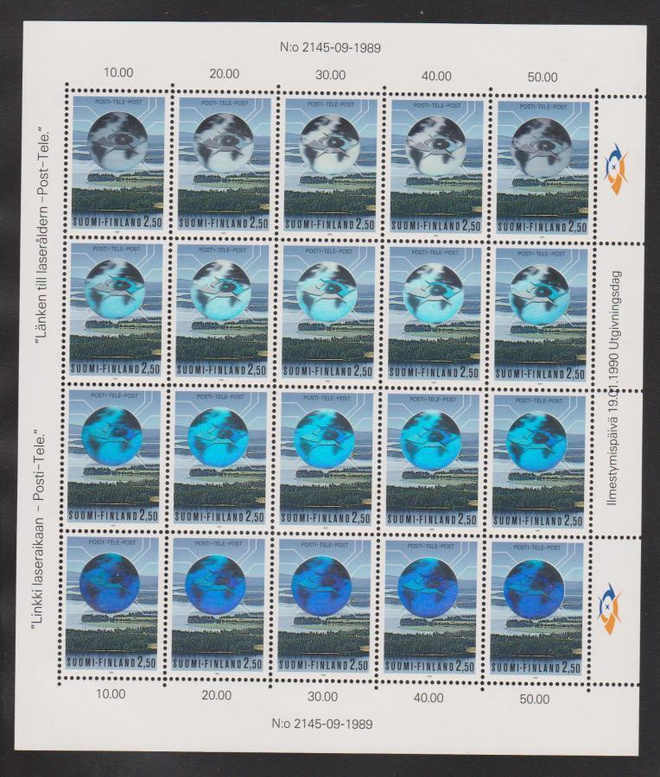 1990 PTL Liikelaitokseksi 2,50 mk arkki **