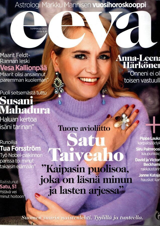 Eeva n:o 1 2021 Satu. Susani. Victoria & David. Siru. Anna-L