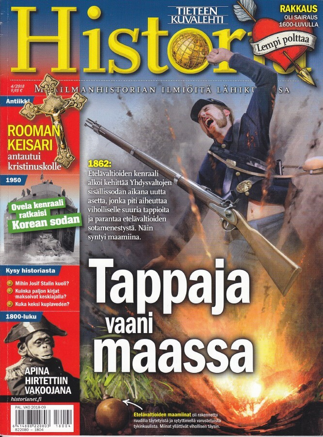 Tieteen Kuvalehti HISTORIA 4/2018 Maamiina (1862)
