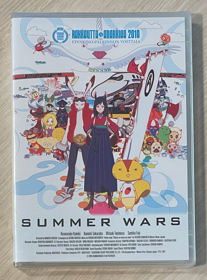 Mamoru Hosoda: SUMMER WARS (2009) uusi ja muoveissa