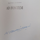 K.-V. Ahokainen : Ad fontem (signeerattu) - pikkukuva 3