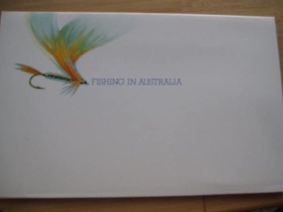 Australia, kalastus postimerkkejä pienessä kansiossa (**)