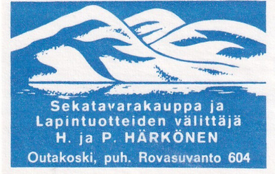 Outakoski, Rovasuvanto. H. ja P. Härkönen,   s85