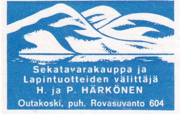 Outakoski, Rovasuvanto. H. ja P. Härkönen,   s85