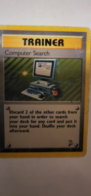 Computer Search (BS2 #101) Base Set 2 RARE Pokemon CCG card