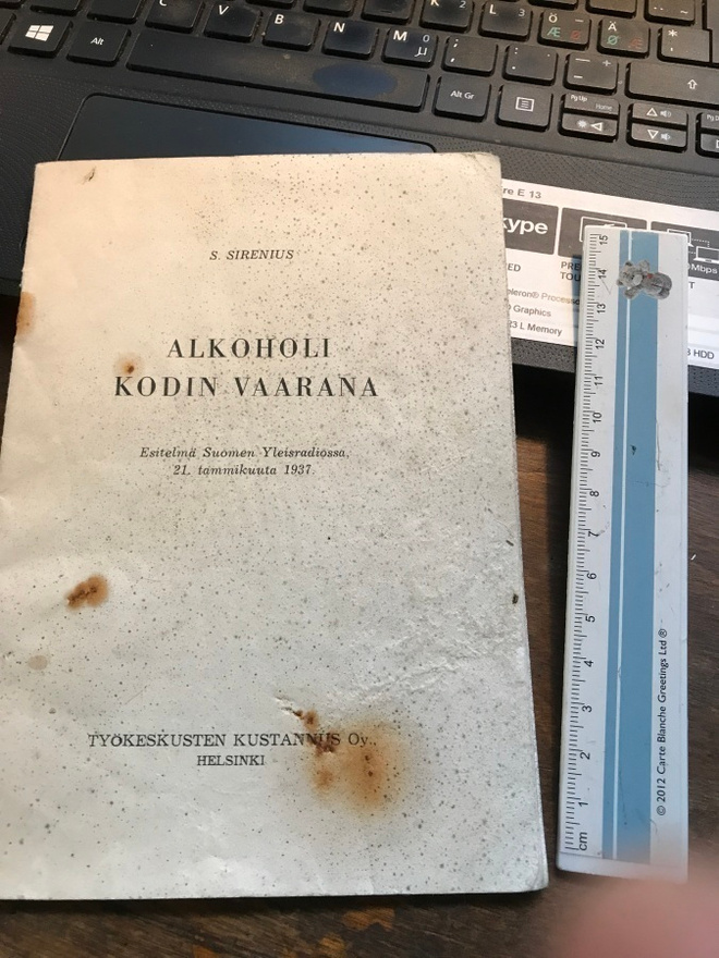 Alkoholi kodin vaarana v.1937