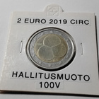 Suomi 2 euro 2019 circ hallitusmuoto 100v - pikkukuva 1