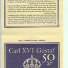Ruotsi  Carl XVI Gustaf 50 vuotta vihko - pikkukuva 3