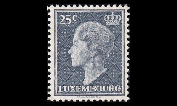 Luxemburg 445 ** Käyttösarja Charlotte 25 C (1948)