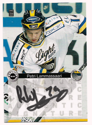 2008-09 Cardset Signature Petri Lammassaari