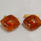 Vintage Meripihka kalvosinnapit Amber itämeren Meripihka - pikkukuva 1