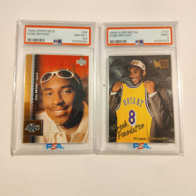 Kobe Bryant RC rookie lot PSA graded