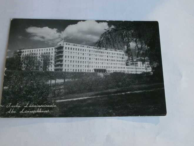 Turku, Lääninsairaala, vanha mv valokuvapk, p. 1962