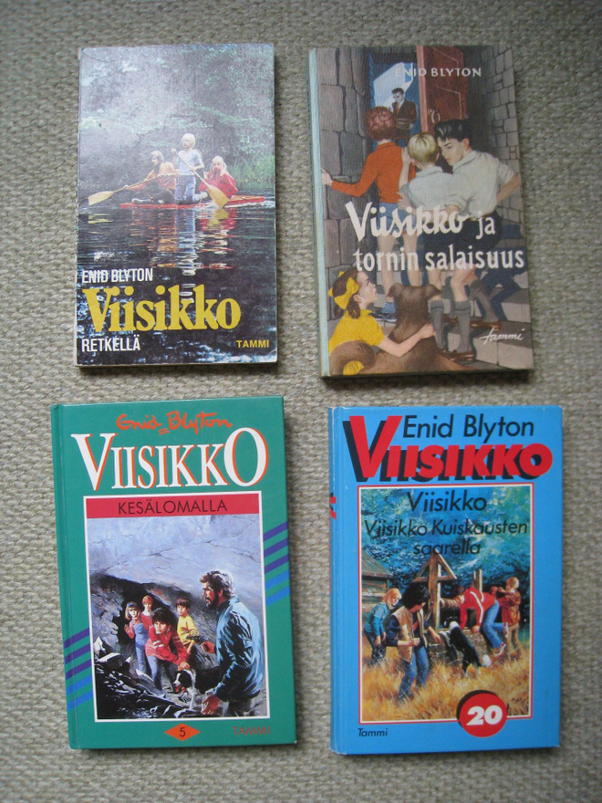 4 x Enid Blyton: Viisikko-kirjat