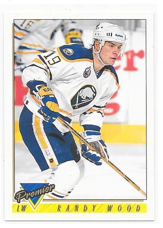 1993-94 Topps Premier #119 Randy Wood Buffalo Sabres