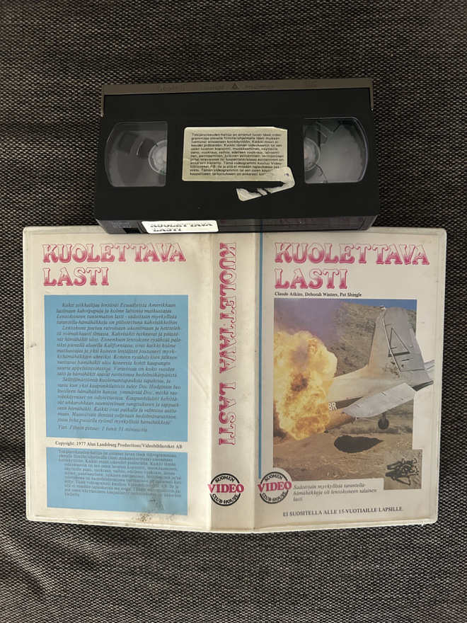 Kuolettava Lasti 1977 Suomen Video Club House VHS FIX