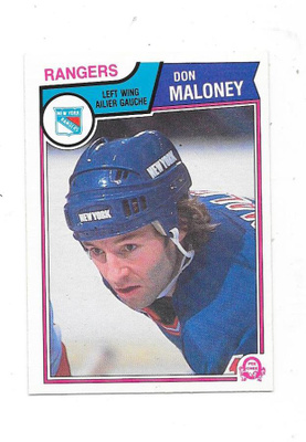 1983-84 OPC #250 Don Maloney New York Rangers