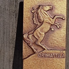 Orimattila merkki. Pronssivärinen. Mitat 30*50 mm. Valmistaj - pikkukuva 5