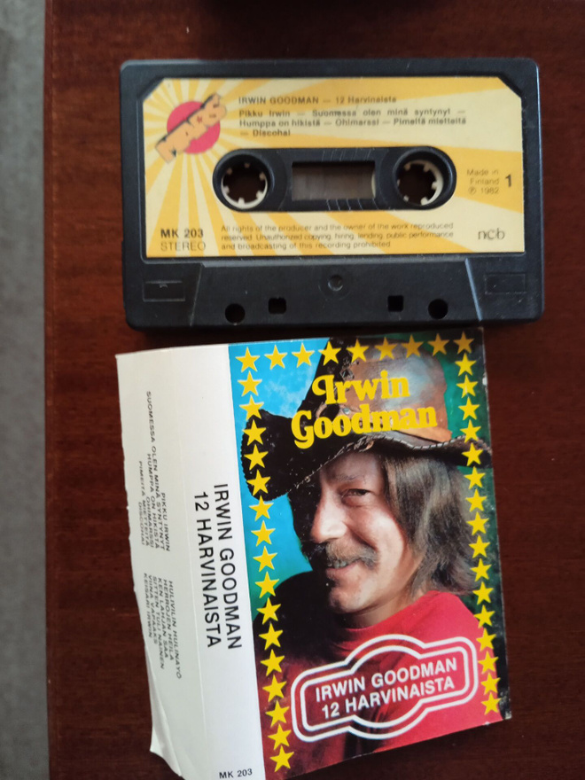 C- KASETTI: IRWIN GOODMAN : 12 HARVINAISTA