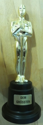 Palkinto Oscar tyylin hyvästä suorituksesta korkeus 25cm