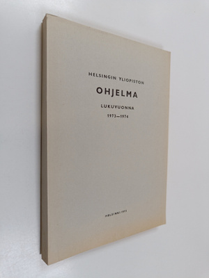 Helsingin yliopiston ohjelma lukuvuonna 1973-1974