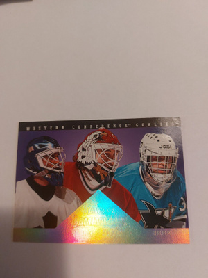 1994-95 Donruss Dominators #7 Irbe/Ed Belfour/Felix Potvin