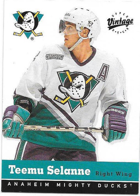 2000-01 UD Vintage #2 Teemu Selänne Anaheim Ducks