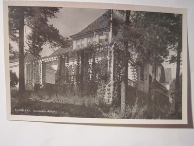 VANHA Postikortti Riihimäki 1930-l Alkup. Mallikappale