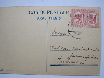 VANHA Postikortti Partio Rivileima Laurikkala n. 1920