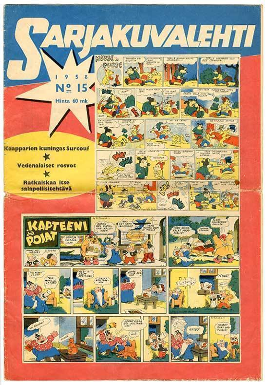 Sarjakuvalehti 15/1958  jättikoko