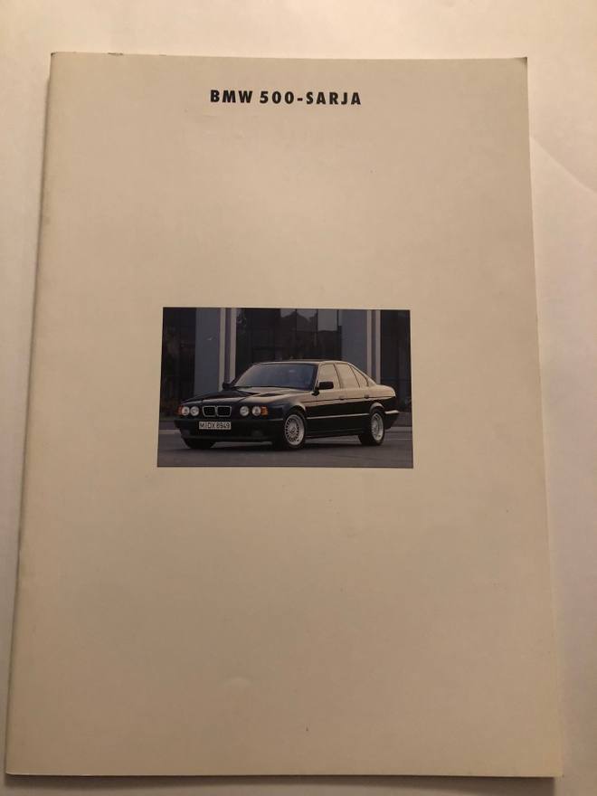 Myyntiesite - BMW 500-sarja - 1/1993