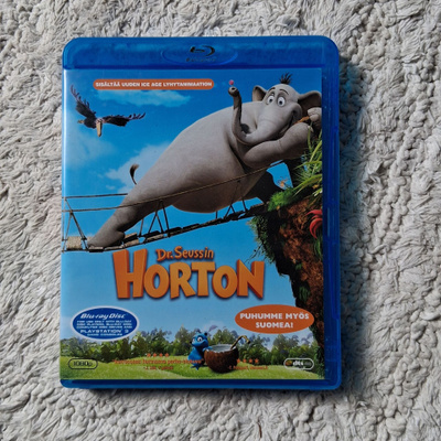 Dr. Seussin Horton, blu-ray. On suomi puhe!