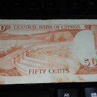 Cyprus Kypros 50 sent 1983 P52 sn064 F-VF- - pikkukuva 2