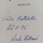 Laila Hietamies : Myrskypilvet : romaani (signeerattu, te... - pikkukuva 3