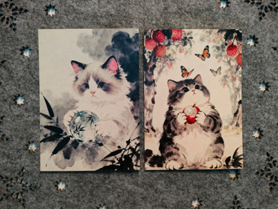~Kissa kortti~ 2kpl