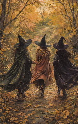 Halloween kolme noitaa