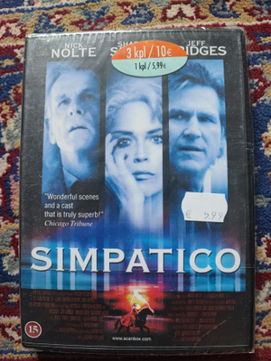 Simpatico UUSI Sharon Stone Nick Nolte Jeff Bridges