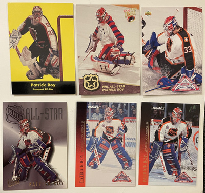 Patrick Roy - All Stars & UD McDonald's -kortteja x 10