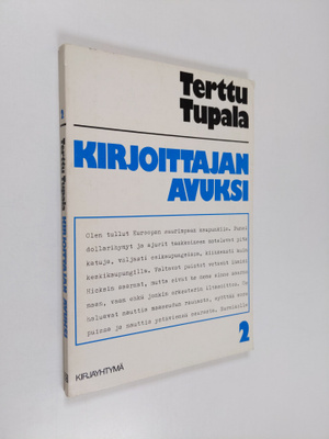 Terttu Tupala : Kirjoittajan avuksi 2, Neljän jakson kirj...
