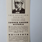 Mainoskirjanmerkki Yrjö Koskisen teokset Otava - pikkukuva 1