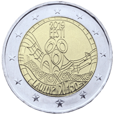 ** VIRO 2€ 2019 Laulujuhlat pillerissä **