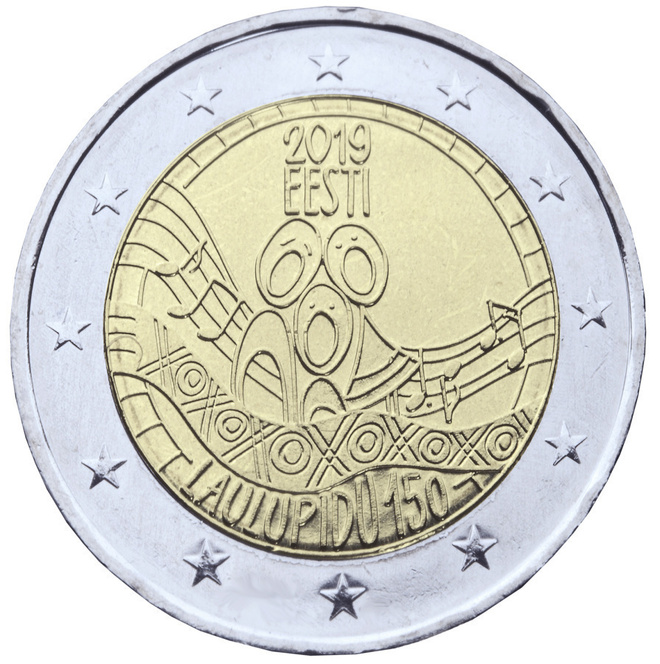 ** VIRO 2€ 2019 Laulujuhlat pillerissä **