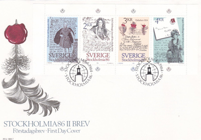 RUOTSI 1984 - Fa 1305/08 FDC KUORI
