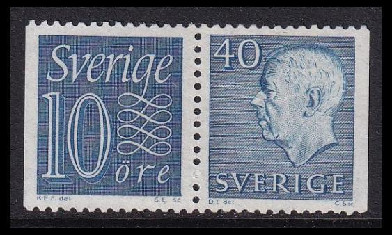 Ruotsi 430b-522DD ** Numero-Gustaf vihkopari (1962)