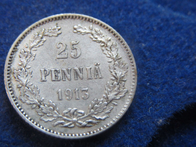 25 penniä 1913