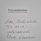 Outi Vuorikari : Puijo - Puyo - Pujo (signeerattu, tekijä... - pikkukuva 3