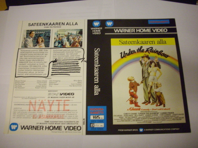 Vhs kansipaperi Fix - SATEENKAAREN ALLA (Sis.postikulut)